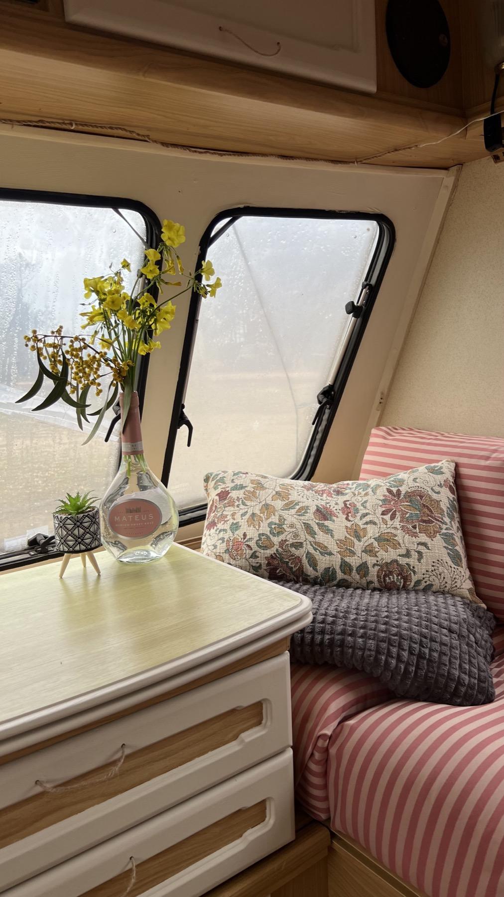Caravan 1 volunteer accommodation at Mayday Algarve