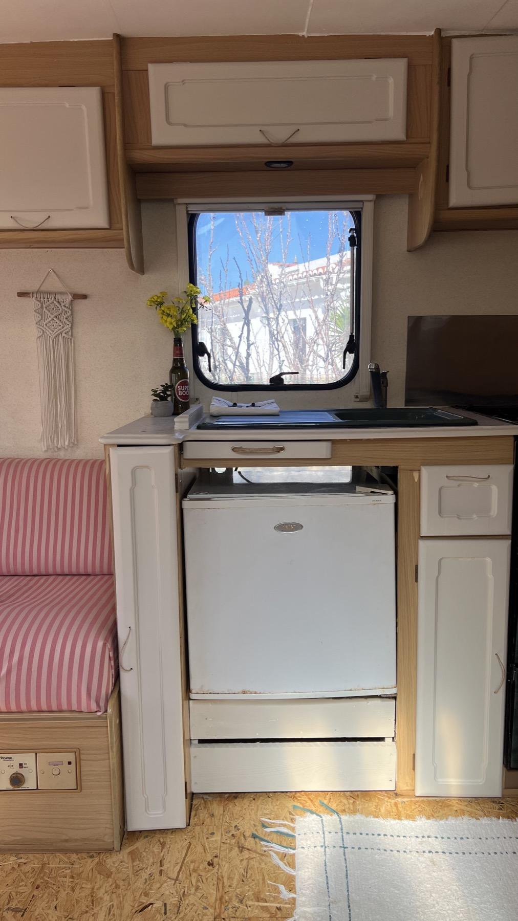 Caravan 1 volunteer accommodation at Mayday Algarve