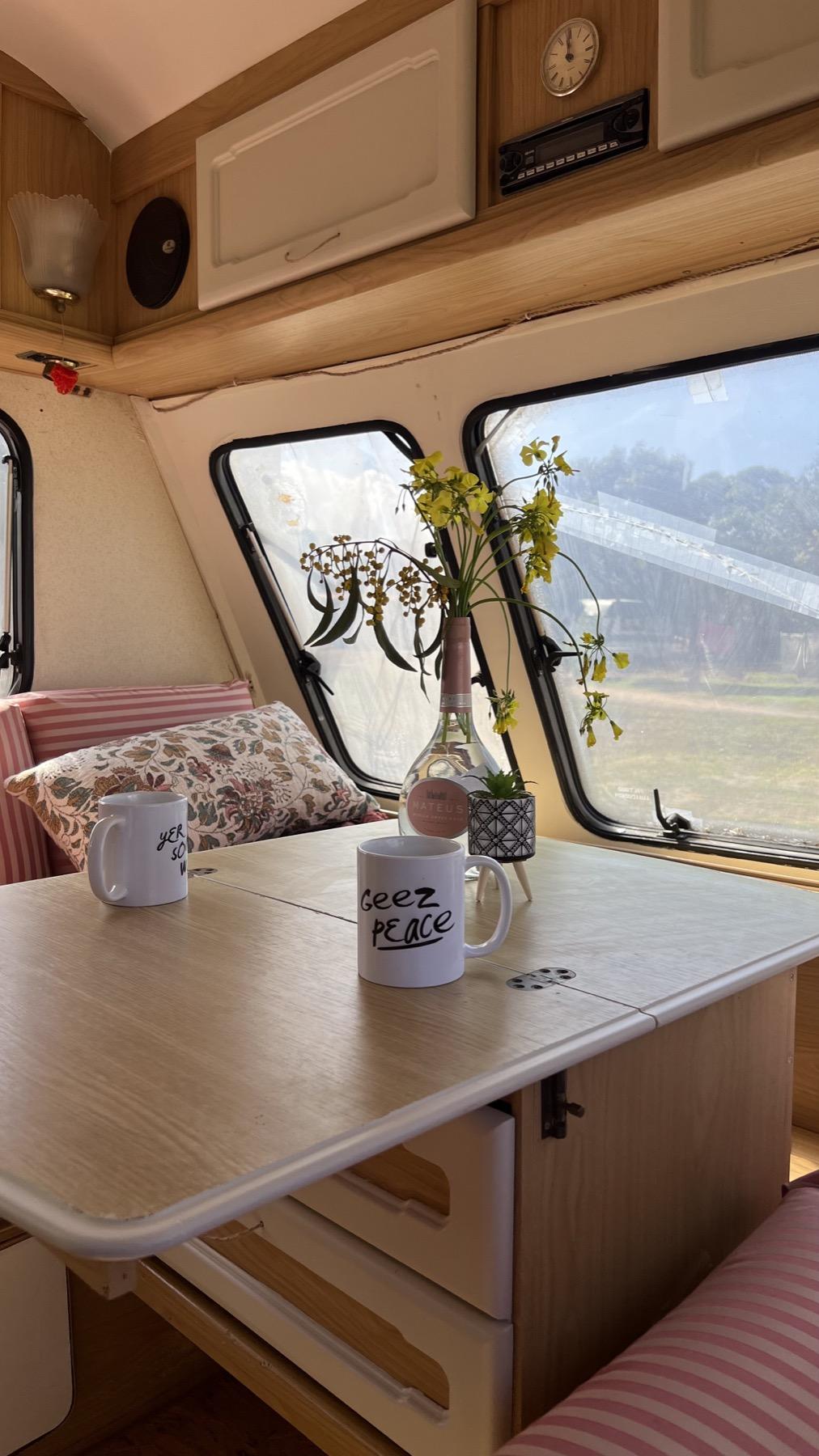 Caravan 1 volunteer accommodation at Mayday Algarve