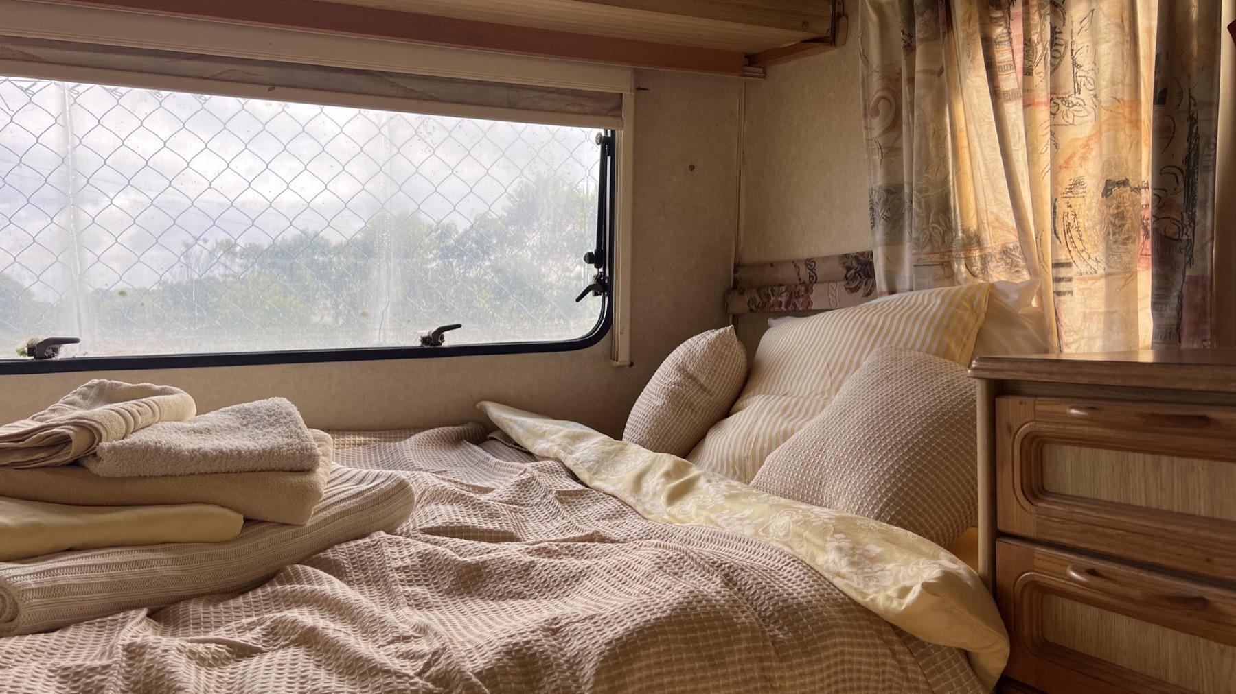 Caravan 2 volunteer accommodation at Mayday Algarve