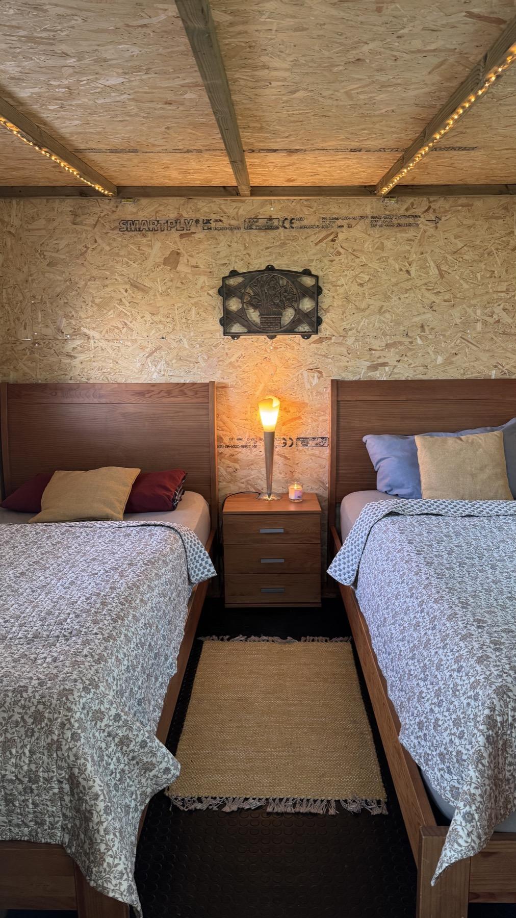 The hut volunteer accommodation at Mayday Algarve