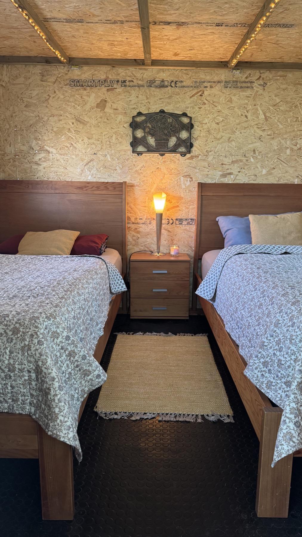 The hut volunteer accommodation at Mayday Algarve