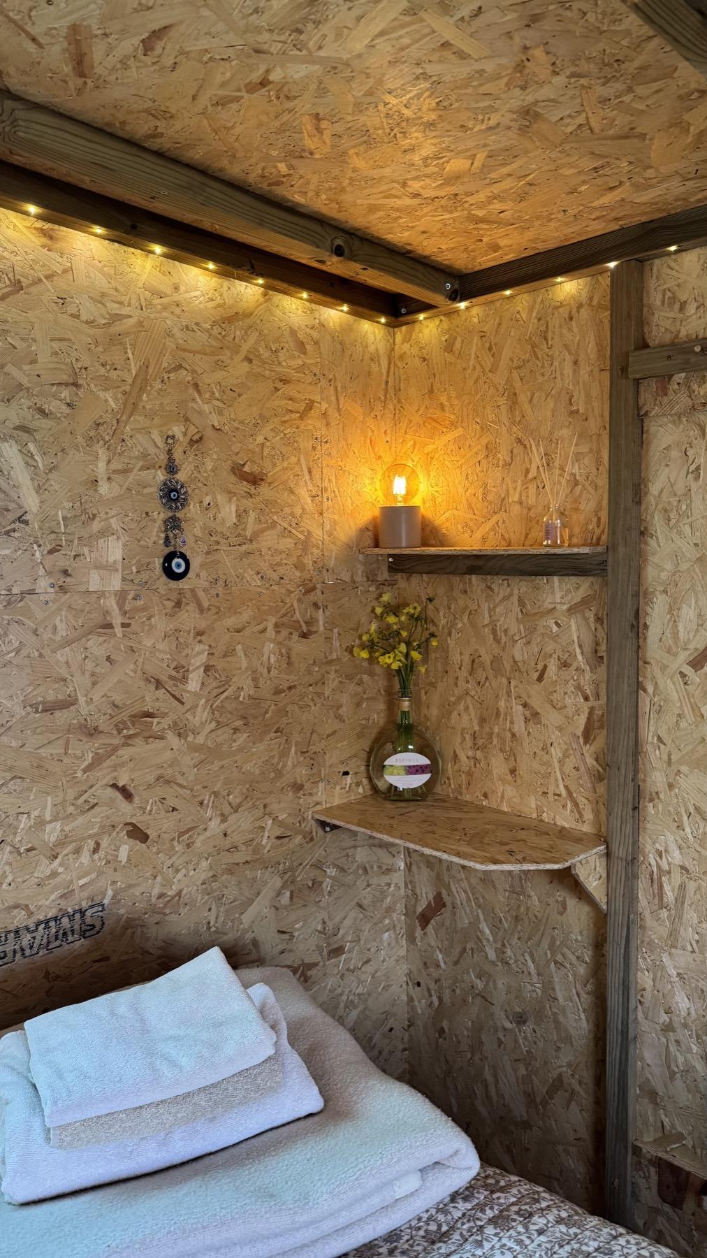 The hut volunteer accommodation at Mayday Algarve