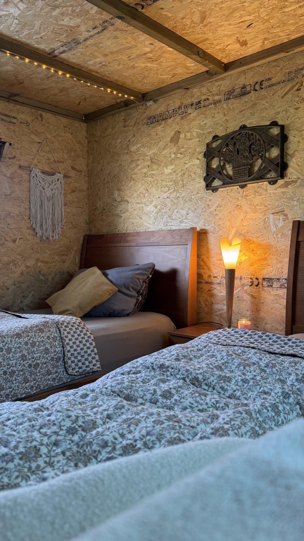 The hut volunteer accommodation at Mayday Algarve