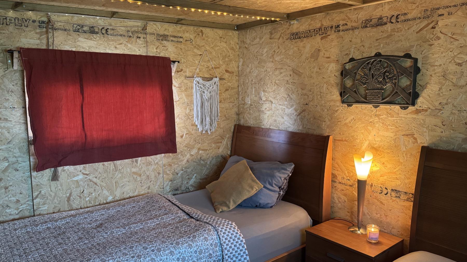 The hut volunteer accommodation at Mayday Algarve