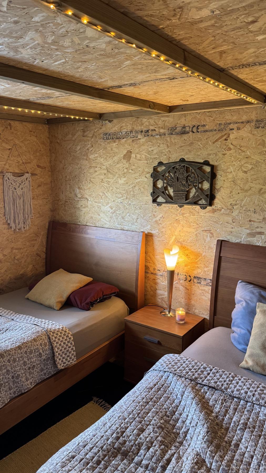 The hut volunteer accommodation at Mayday Algarve
