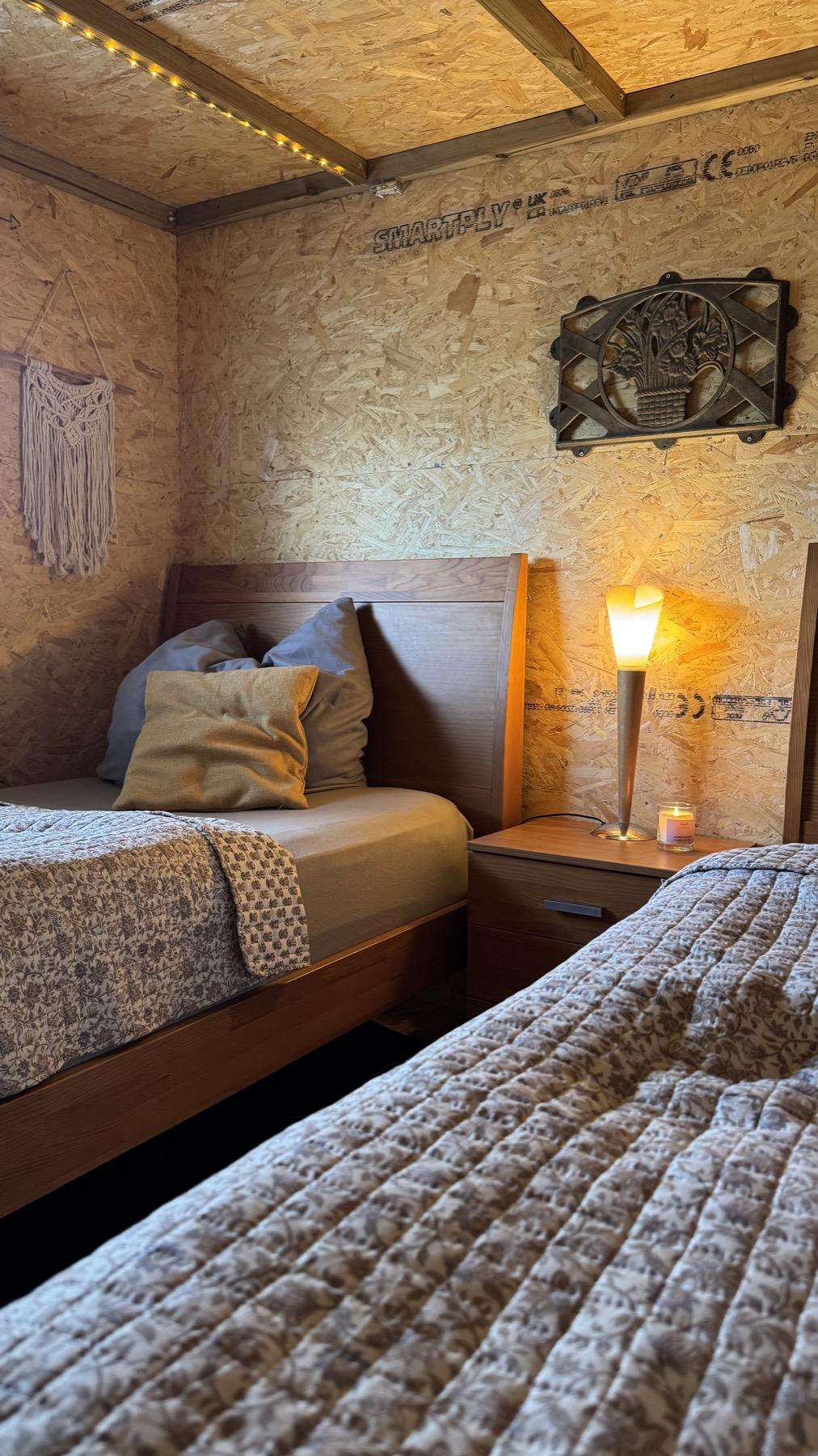 The hut volunteer accommodation at Mayday Algarve