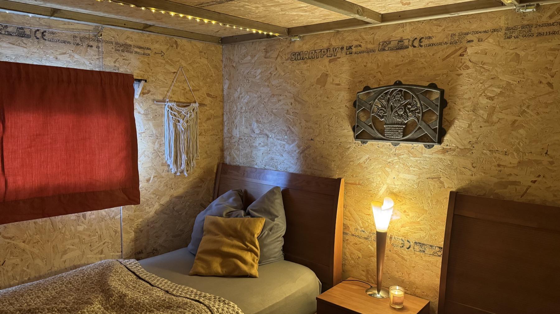 The hut volunteer accommodation at Mayday Algarve