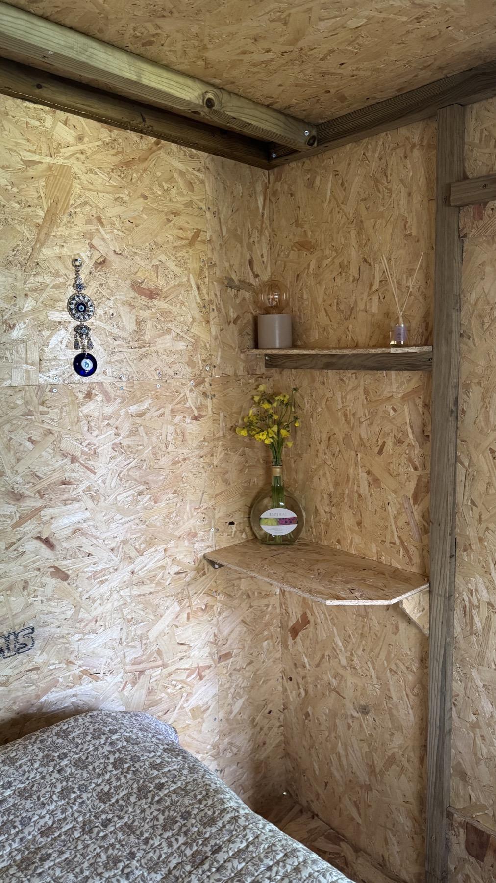 The hut volunteer accommodation at Mayday Algarve