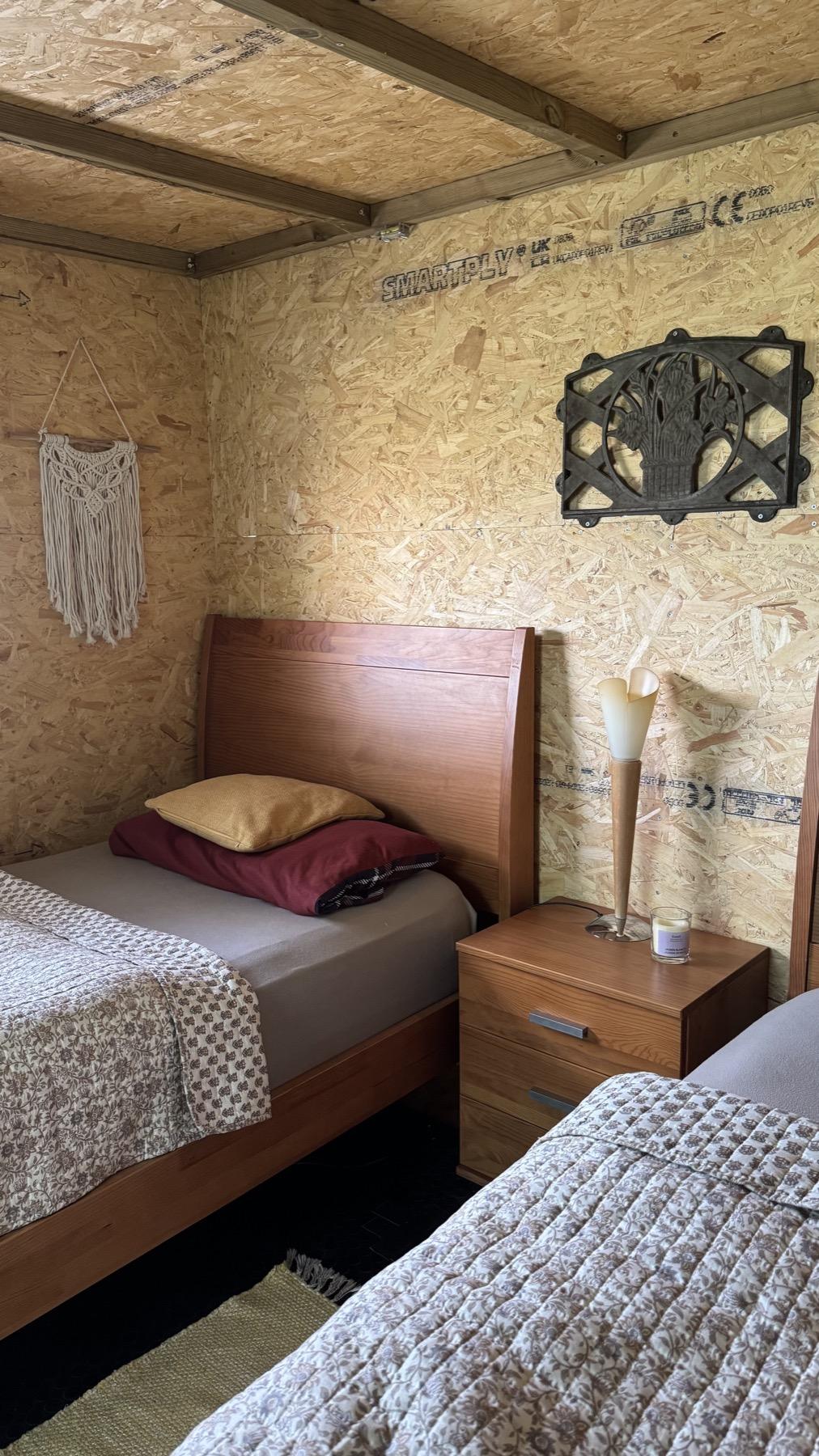The hut volunteer accommodation at Mayday Algarve