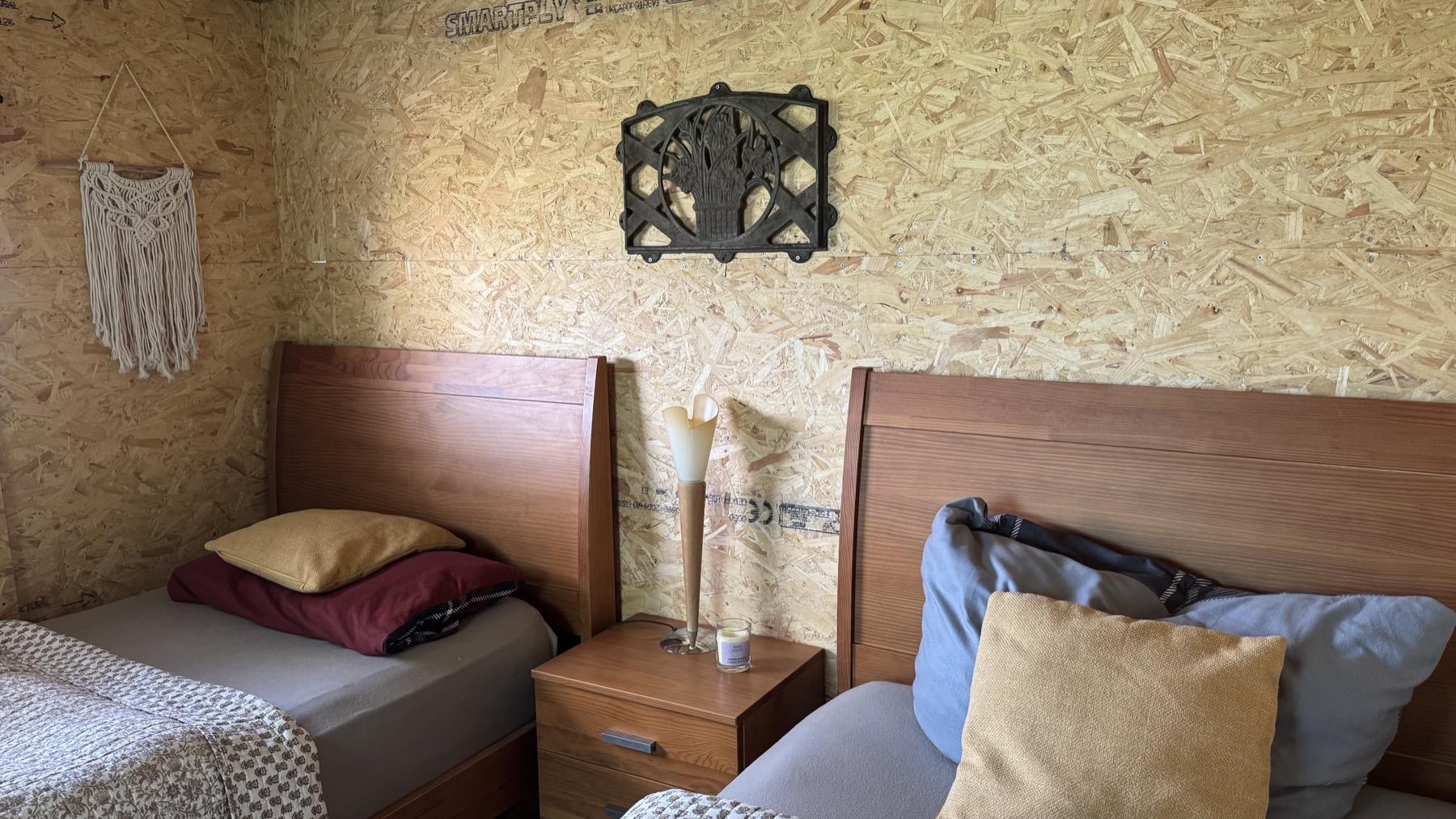 The hut volunteer accommodation at Mayday Algarve